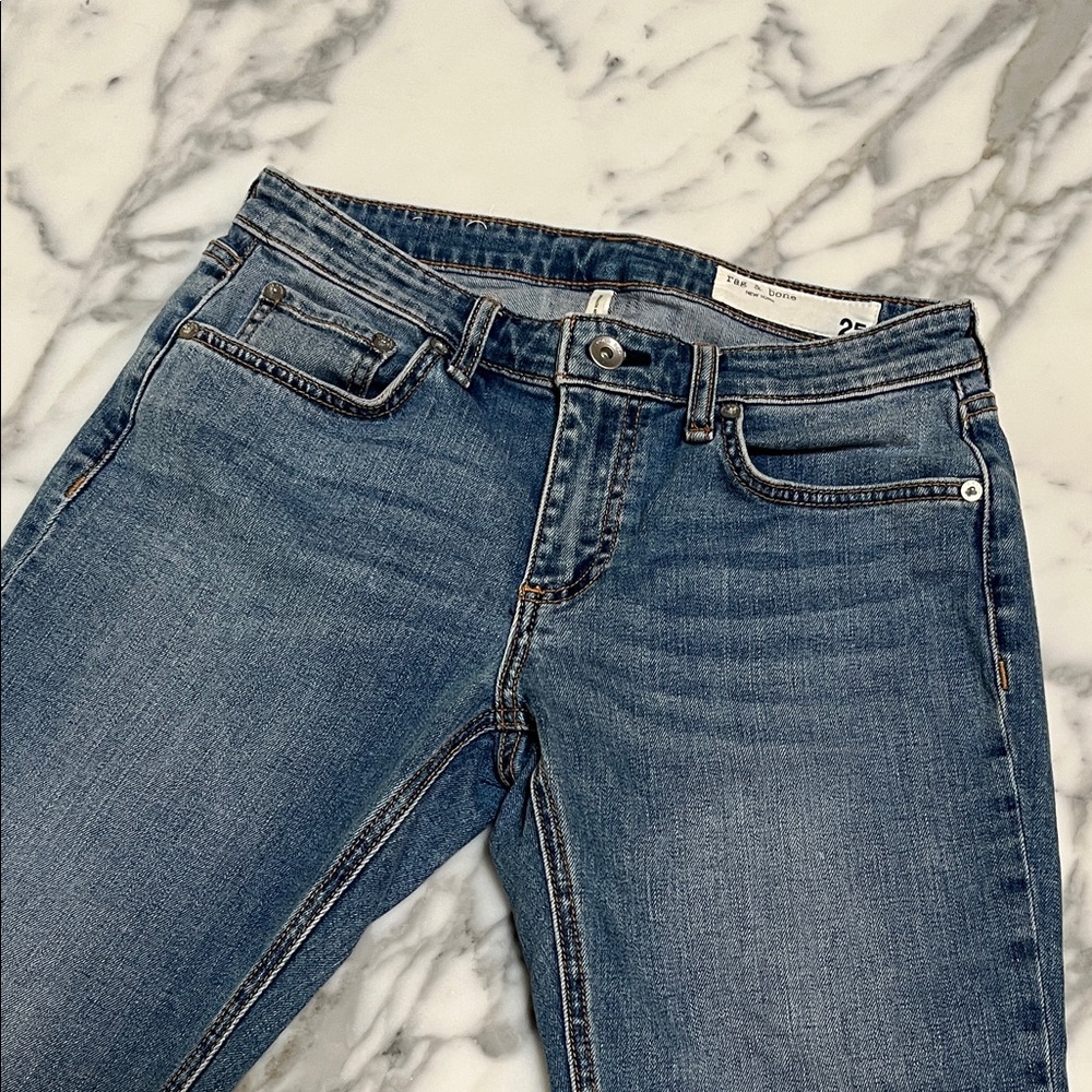 Rag & Bone Dre Low Rise Slim Boyfriend Denim Jeans 25